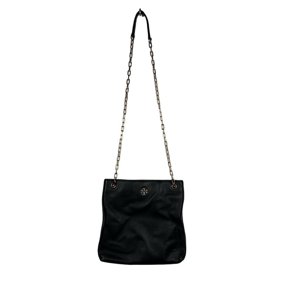 Tory Burch Frida Swingpack in Black Pebbled Leather with Gold hardware - Picture 3 of 8